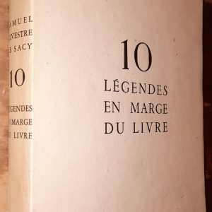 10 légendes en marge du livre - SILVESTRE DE SACY - Image principale