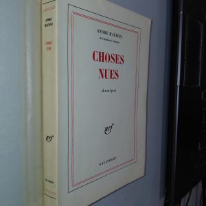 Choses nues - André MAUROIS - Image principale