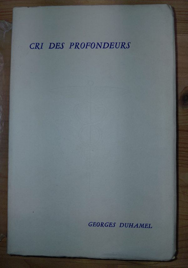 Cri des profondeurs - Georges DUHAMEL - Image principale