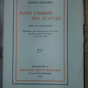 Dans l'ombre des statues - Georges DUHAMEL - Image principale