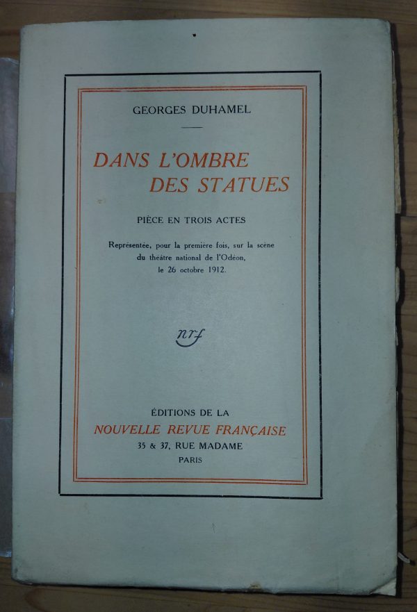 Dans l'ombre des statues - Georges DUHAMEL - Image principale