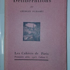 Délibérations - Georges DUHAMEL - Image principale