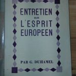 Entretien sur l'esprit européen - Georges DUHAMEL - Image principale