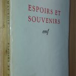 Espoirs et souvenirs (discours) - André MAUROIS - Image principale