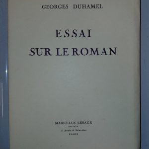 Essai sur le roman - Georges DUHAMEL - Image principale