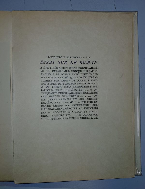 Essai sur le roman - Georges DUHAMEL - Image 3