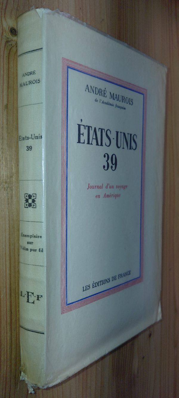 États-Unis 1939 - André MAUROIS - Image principale