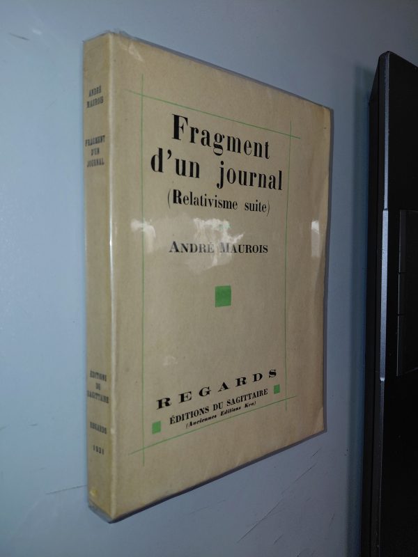 Fragment d'un journal (Relativisme suite) - André MAUROIS - Image principale