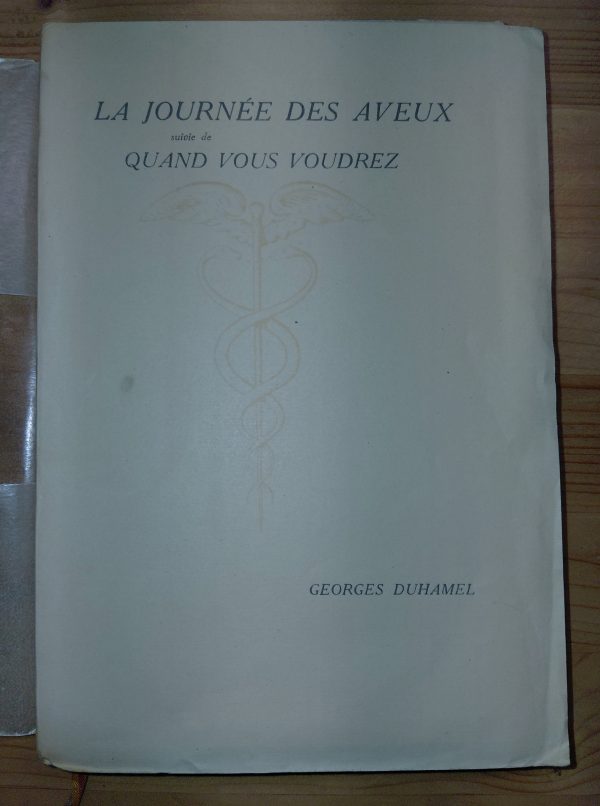 La Journée des aveux - Quand vous voudrez - Georges DUHAMEL - Image principale