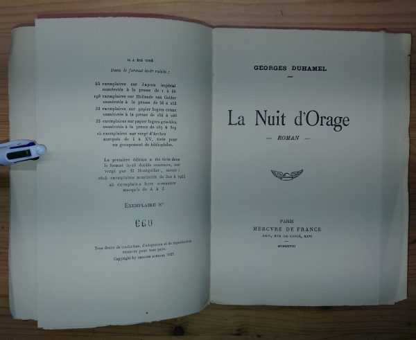 La Nuit d'orage - Georges DUHAMEL - Image 2