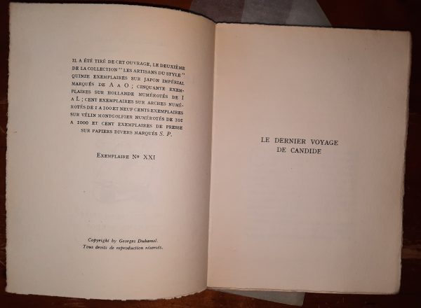 Le dernier voyage de Candide - Georges DUHAMEL - Image 3