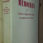 Mémoires - T.I Les années d'apprentissage - T.II Les années de travail - André MAUROIS - Image principale