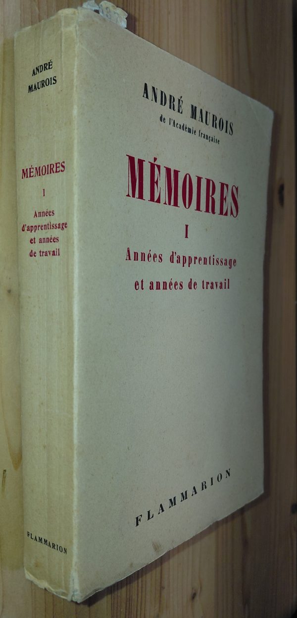 Mémoires - T.I Les années d'apprentissage - T.II Les années de travail - André MAUROIS - Image principale