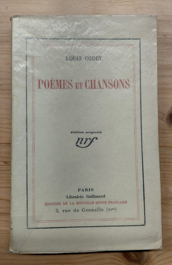 Poèmes et chansons - Louis CODET - Image principale