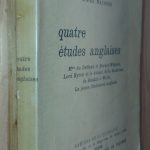 Quatre études anglaises - André MAUROIS - Image principale