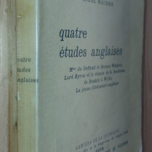 Quatre études anglaises - André MAUROIS - Image principale