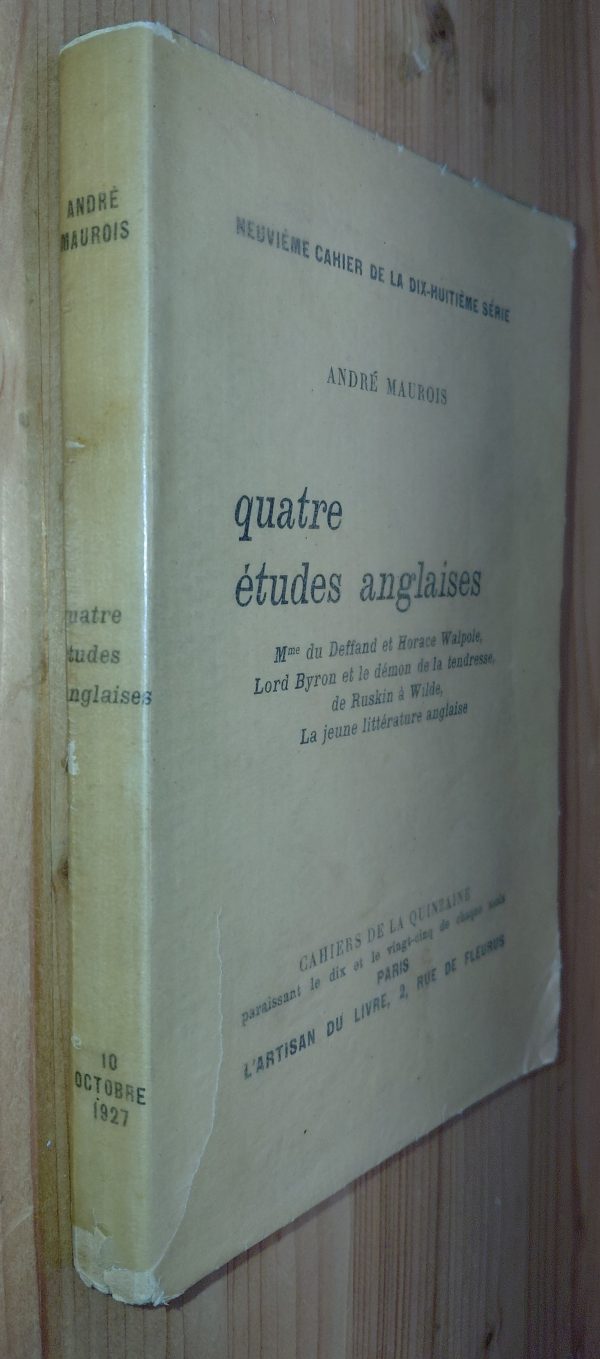 Quatre études anglaises - André MAUROIS - Image principale