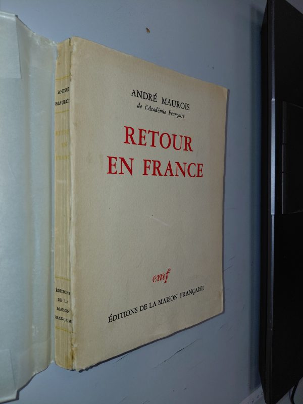 Retour en France - André MAUROIS - Image principale