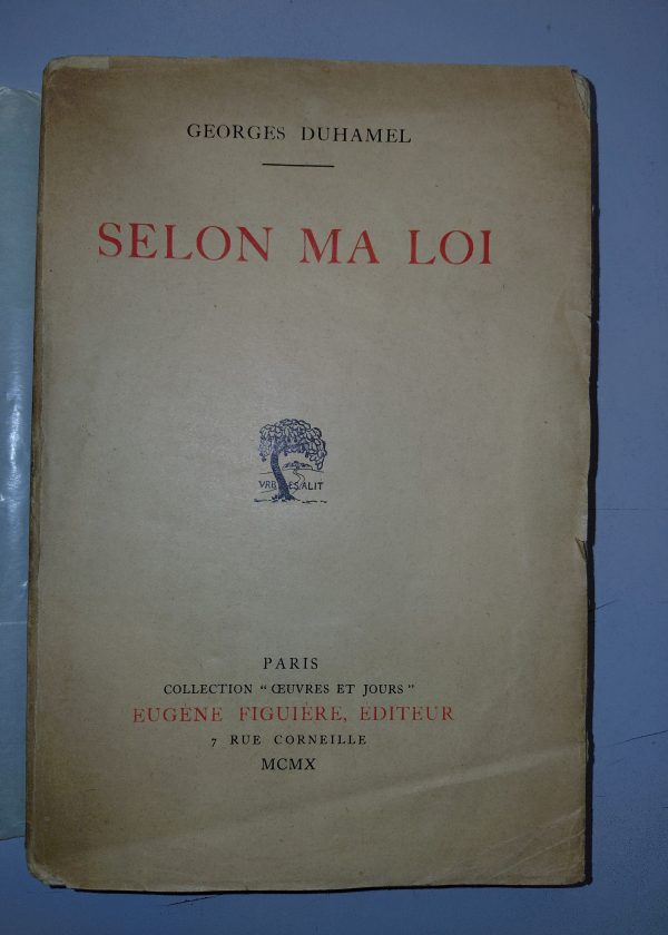 Selon ma loi - Georges DUHAMEL - Image principale