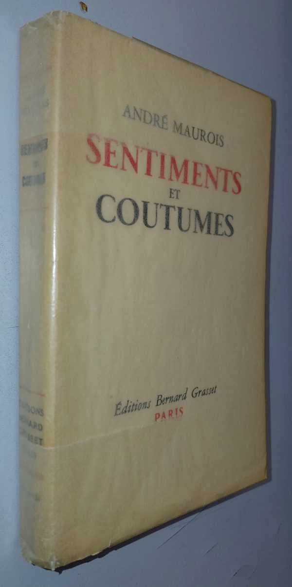 Sentiments et Coutumes - André MAUROIS - Image principale