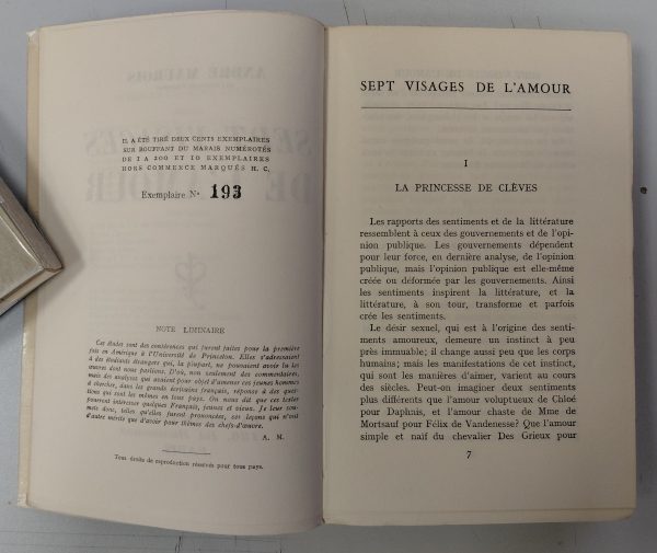Sept visages de l'amour - André MAUROIS - Image 2