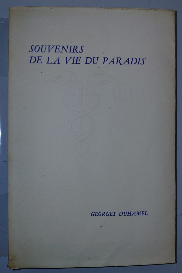 Souvenirs de la vie du Paradis - Georges DUHAMEL - Image principale