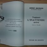 Toujours l'inattendu arrive - André MAUROIS - Image 3