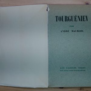 tourgueniev_andre-maurois_edition-originale_CL-00454_01 Tourgueniev - André MAUROIS - Image 2