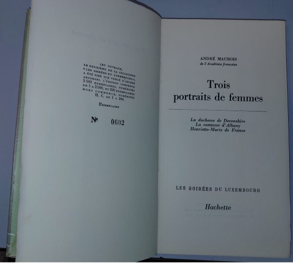 Trois Portraits de femmes - André MAUROIS - Image 2