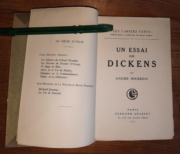 Un essai sur Dickens - André MAUROIS - Image 2