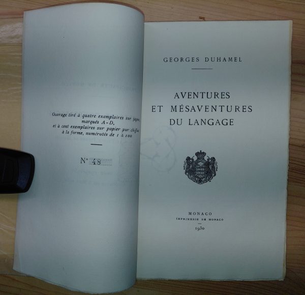 aventures et mésaventures du langage - Georges DUHAMEL - Image 2