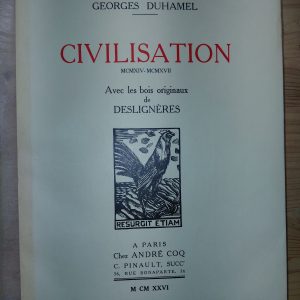 Civilisation - Georges DUHAMEL - Image principale