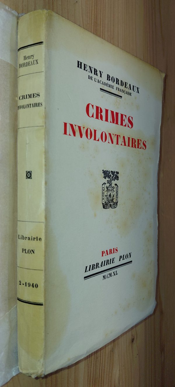 crimes involontaires - Henri BORDEAUX - Image principale