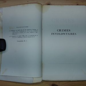 crimes involontaires - Henri BORDEAUX - Image 2