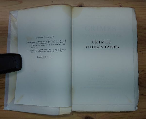 crimes involontaires - Henri BORDEAUX - Image 2