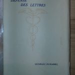 Défenses des lettres - Georges DUHAMEL - Image principale