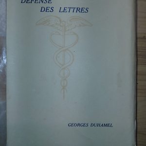 Défenses des lettres - Georges DUHAMEL - Image principale