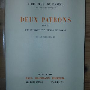 Deux patrons (Erasme, Cervantes) suivi de Vie et mort d'un héros de roman - Georges DUHAMEL - Image principale
