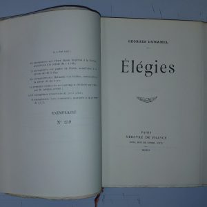 Élégies - Georges DUHAMEL - Image 2