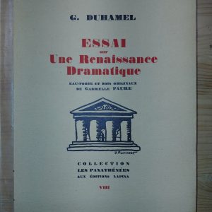 Essai sur une renaissance dramatique - Georges DUHAMEL - Image principale