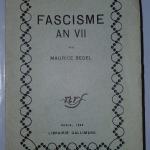 Fascisme an VII - Maurice BEDEL - Image principale