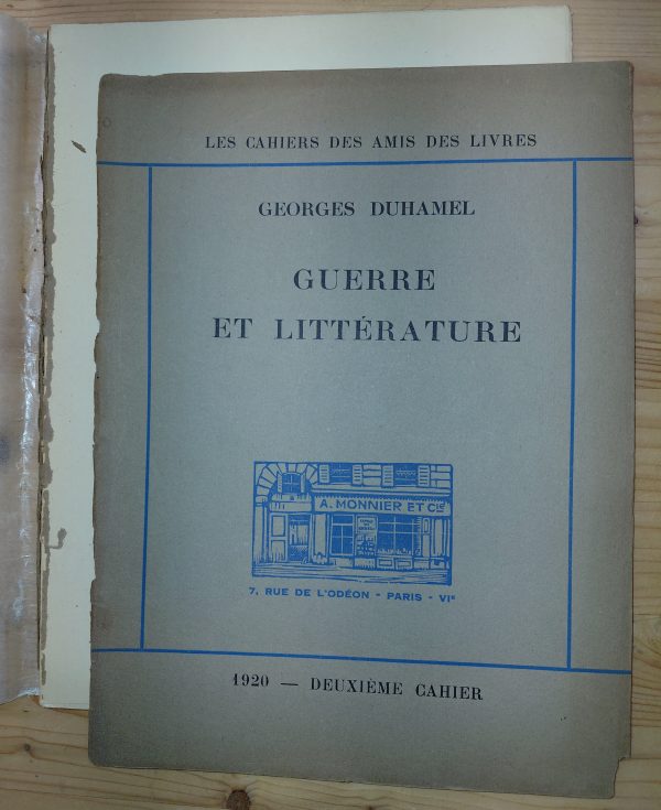 Guerre et Littérature - Georges DUHAMEL - Image principale