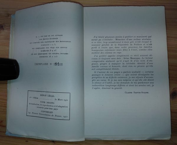 Irène Maurepas - Claire SAINTE-SOLINE - Image 2