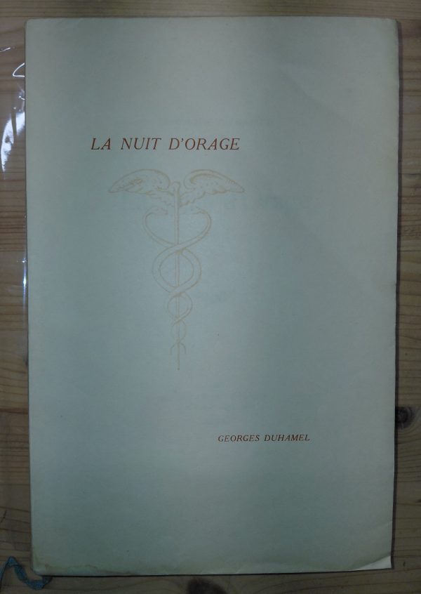 La Nuit d'orage - Georges DUHAMEL - Image principale