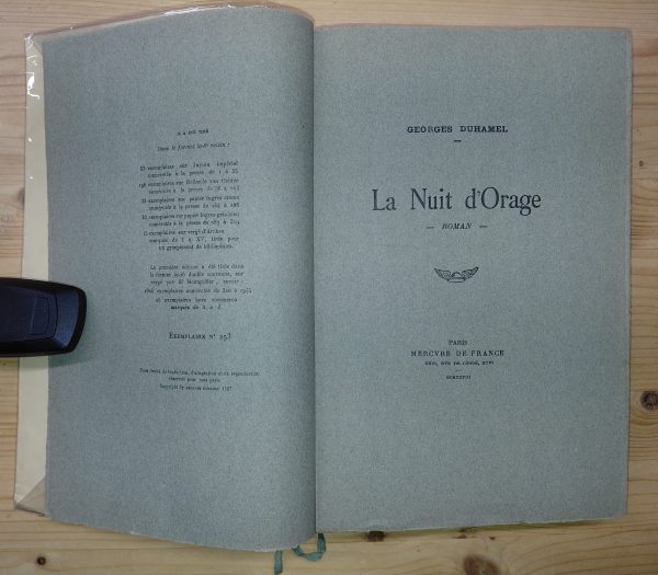La Nuit d'orage - Georges DUHAMEL - Image 2