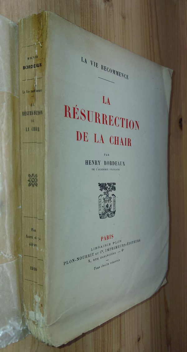 La résurrection de la chair - Henri BORDEAUX - Image principale