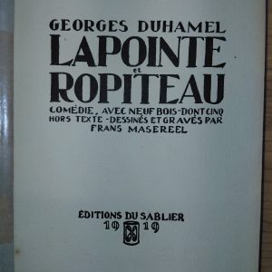 Lapointe et Ropiteau - Georges DUHAMEL - Image principale