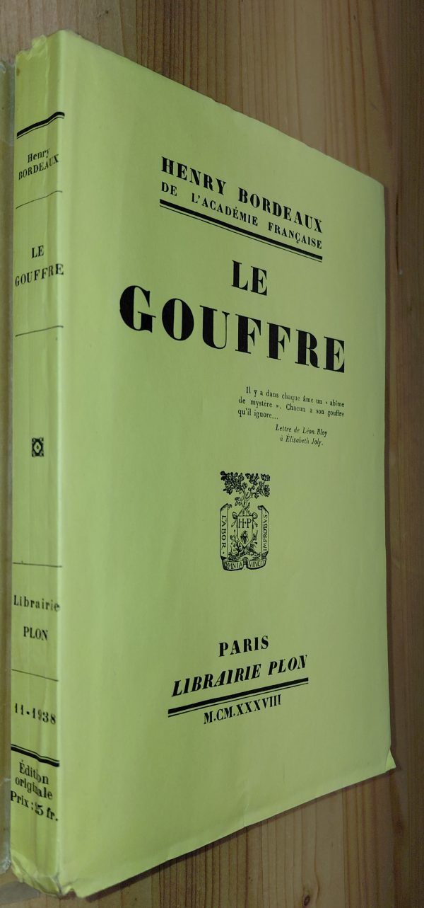 Le Gouffre - Henri BORDEAUX - Image principale