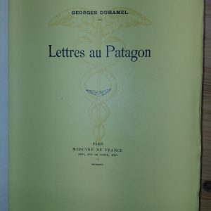 Lettres au Patagon - Georges DUHAMEL - Image principale