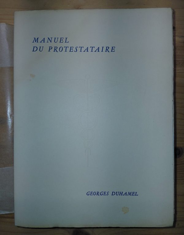 Manuel du protestataire - Georges DUHAMEL - Image principale